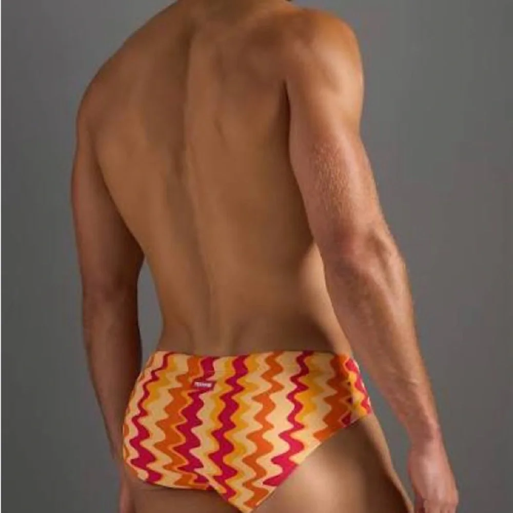 TEAMM8 Resort Wide Cut Swim Brief - Red Mirage - Picture 2 of 8